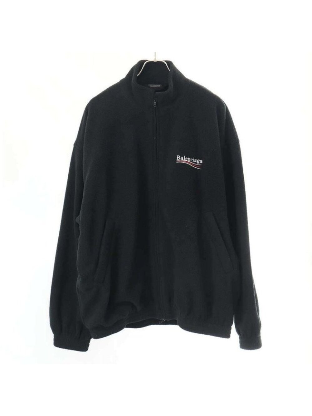 Balenciaga 23 AW Oversize D Logo Embroidered Fleece Jacket Campaign - Picture 2 of 7
